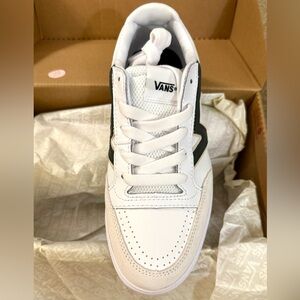 Vans Women's White and Green Lowland Sneakers - Brand New!